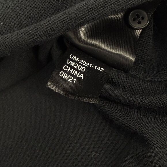 Unbound Merino Men's Long Sleeve Button Down Shirt Black Small *Flaws - Picture 8 of 15